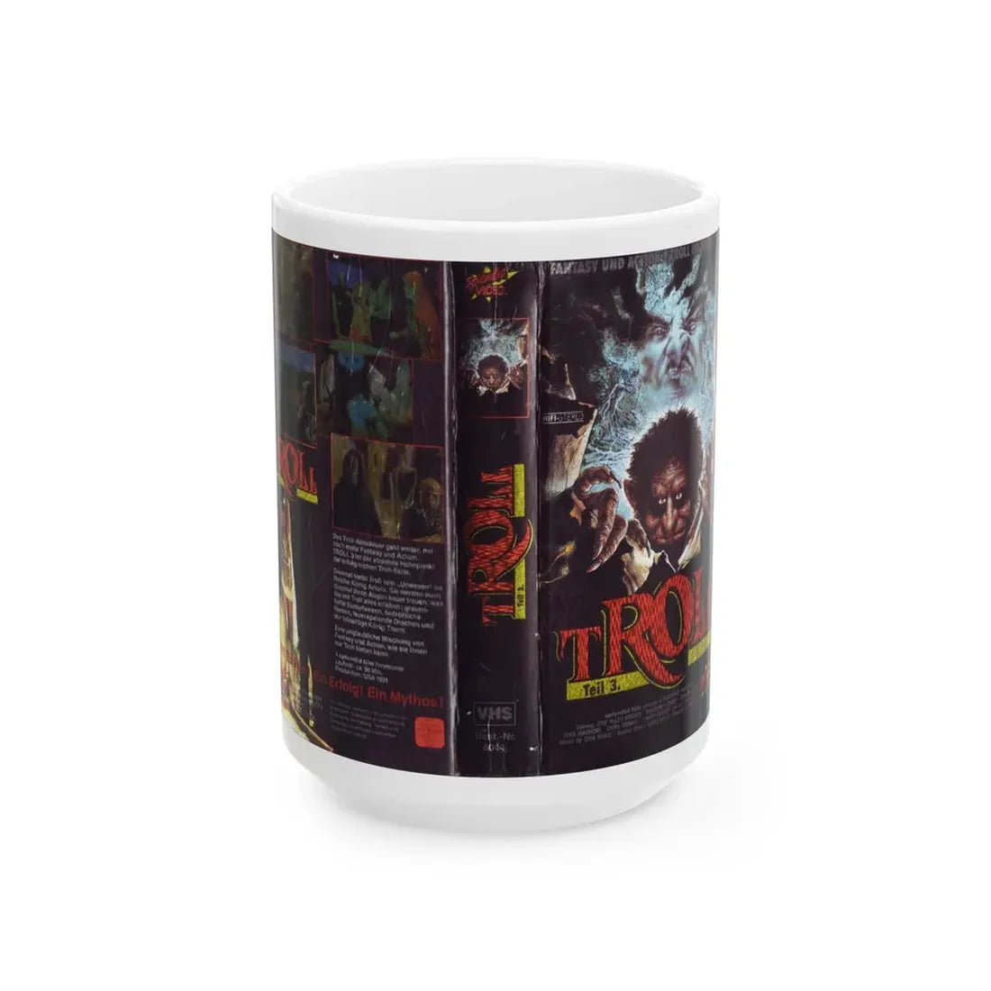 TROLL TEIL 3 (VHS COVER) - White Coffee Mug 15oz - Go Mug Yourself