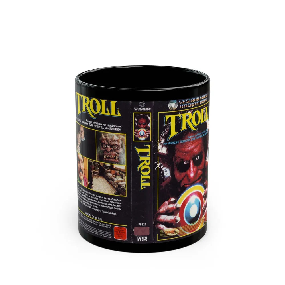 TROLL VERSION2 (VHS COVER) - Black Coffee Mug-11oz-Go Mug Yourself