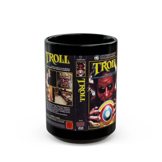 TROLL VERSION2 (VHS COVER) - Black Coffee Mug-15oz-Go Mug Yourself