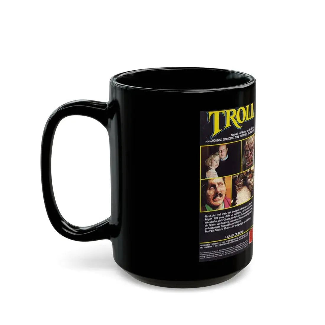TROLL VERSION2 (VHS COVER) - Black Coffee Mug - Go Mug Yourself