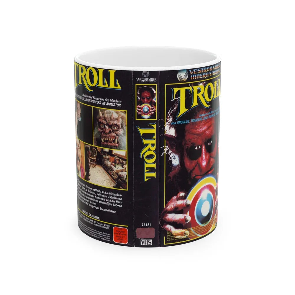 TROLL VERSION2 (VHS COVER) - White Coffee Mug-11oz-Go Mug Yourself