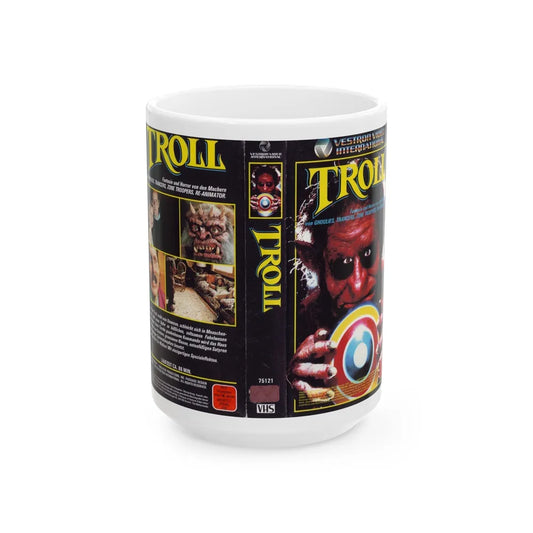 TROLL VERSION2 (VHS COVER) - White Coffee Mug-15oz-Go Mug Yourself