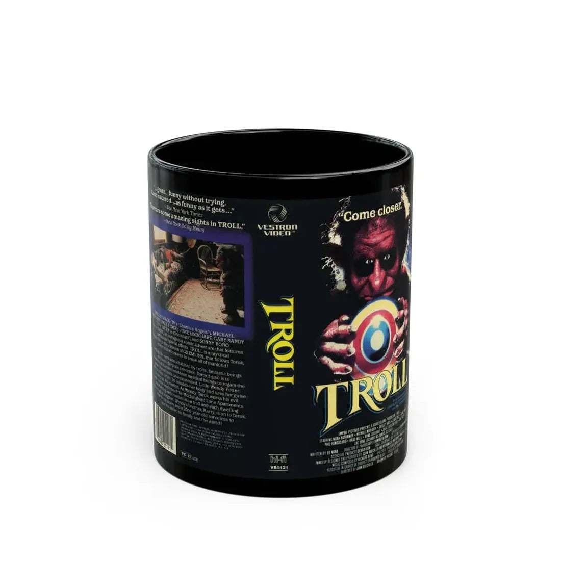 TROLL (VHS COVER) - Black Coffee Mug 11oz - Go Mug Yourself