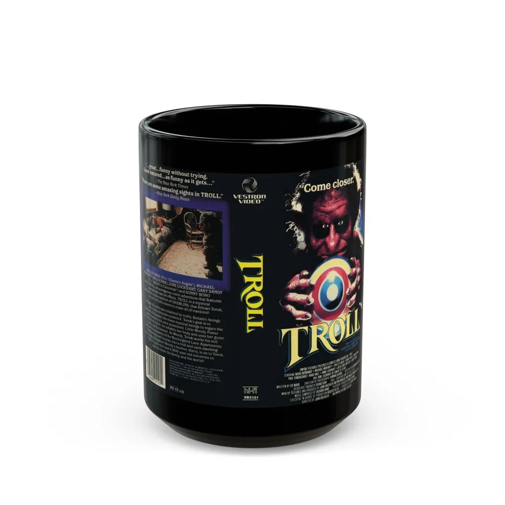 TROLL (VHS COVER) - Black Coffee Mug-15oz-Go Mug Yourself