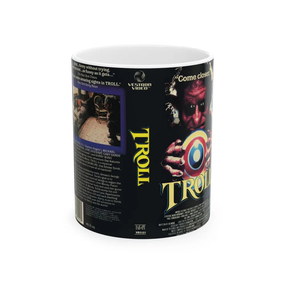 TROLL (VHS COVER) - White Coffee Mug-11oz-Go Mug Yourself