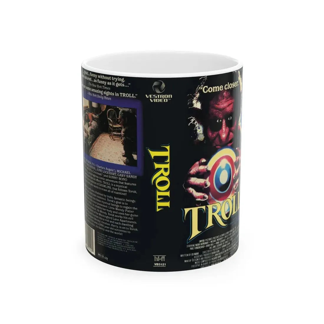 TROLL (VHS COVER) - White Coffee Mug 11oz - Go Mug Yourself