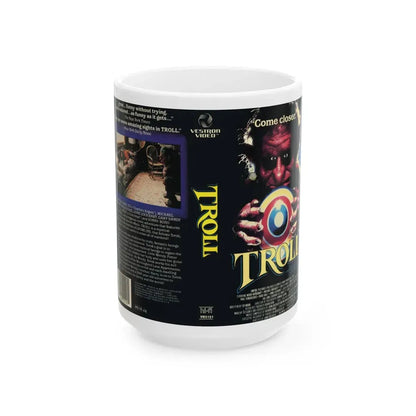 TROLL (VHS COVER) - White Coffee Mug 15oz - Go Mug Yourself