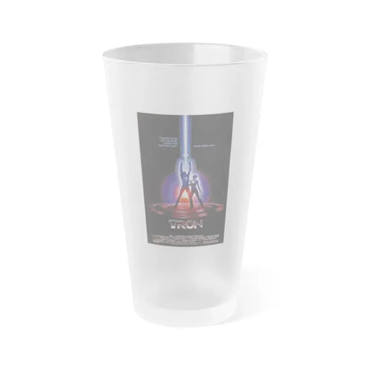 TRON 1982 Movie Poster - Frosted Pint Glass 16oz Default Title - Go Mug Yourself