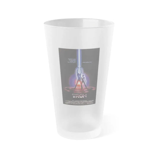 TRON 1982 Movie Poster - Frosted Pint Glass 16oz Default Title - Go Mug Yourself