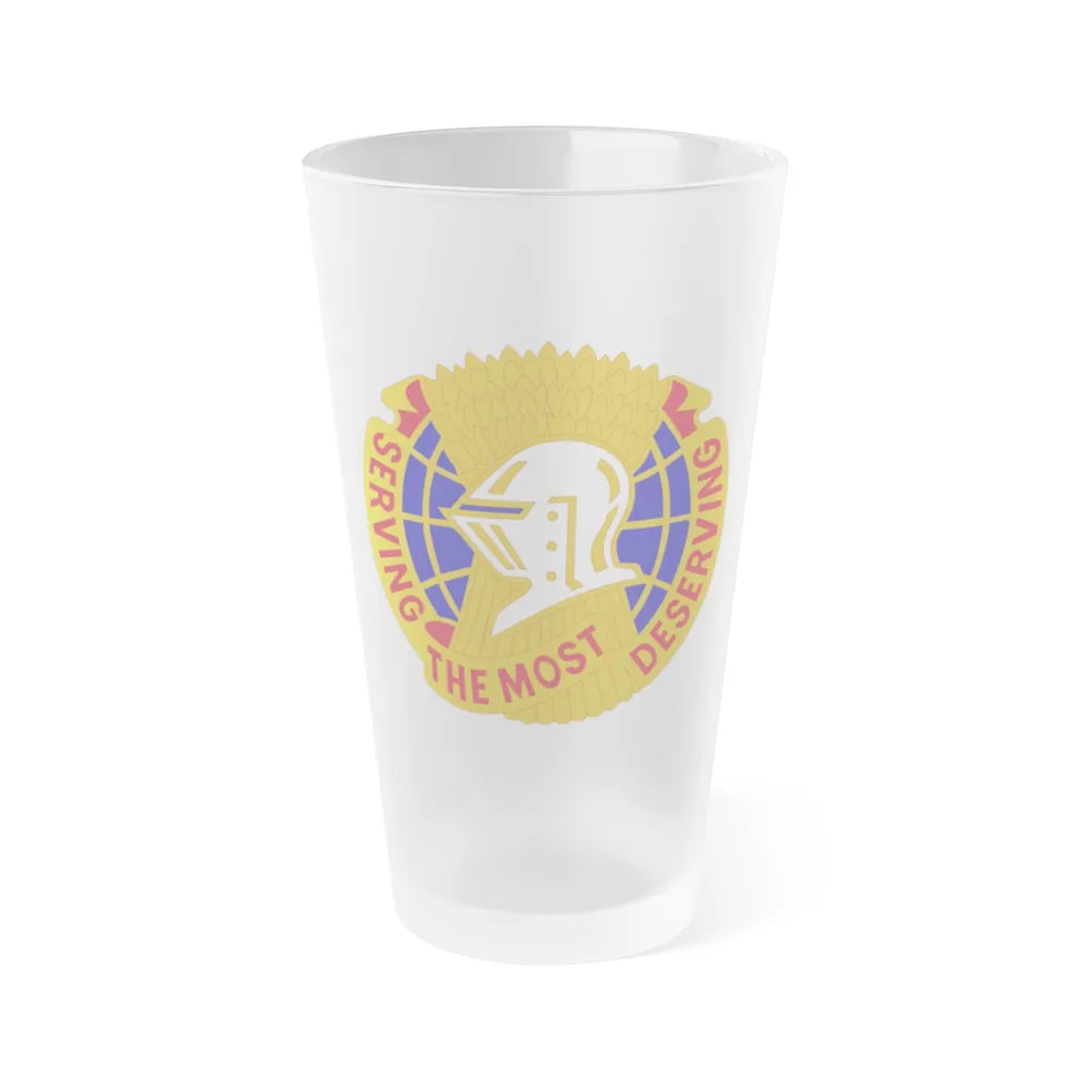 Troop Support Agency (U.S. Army) Frosted Pint Glass 16oz-Go Mug Yourself