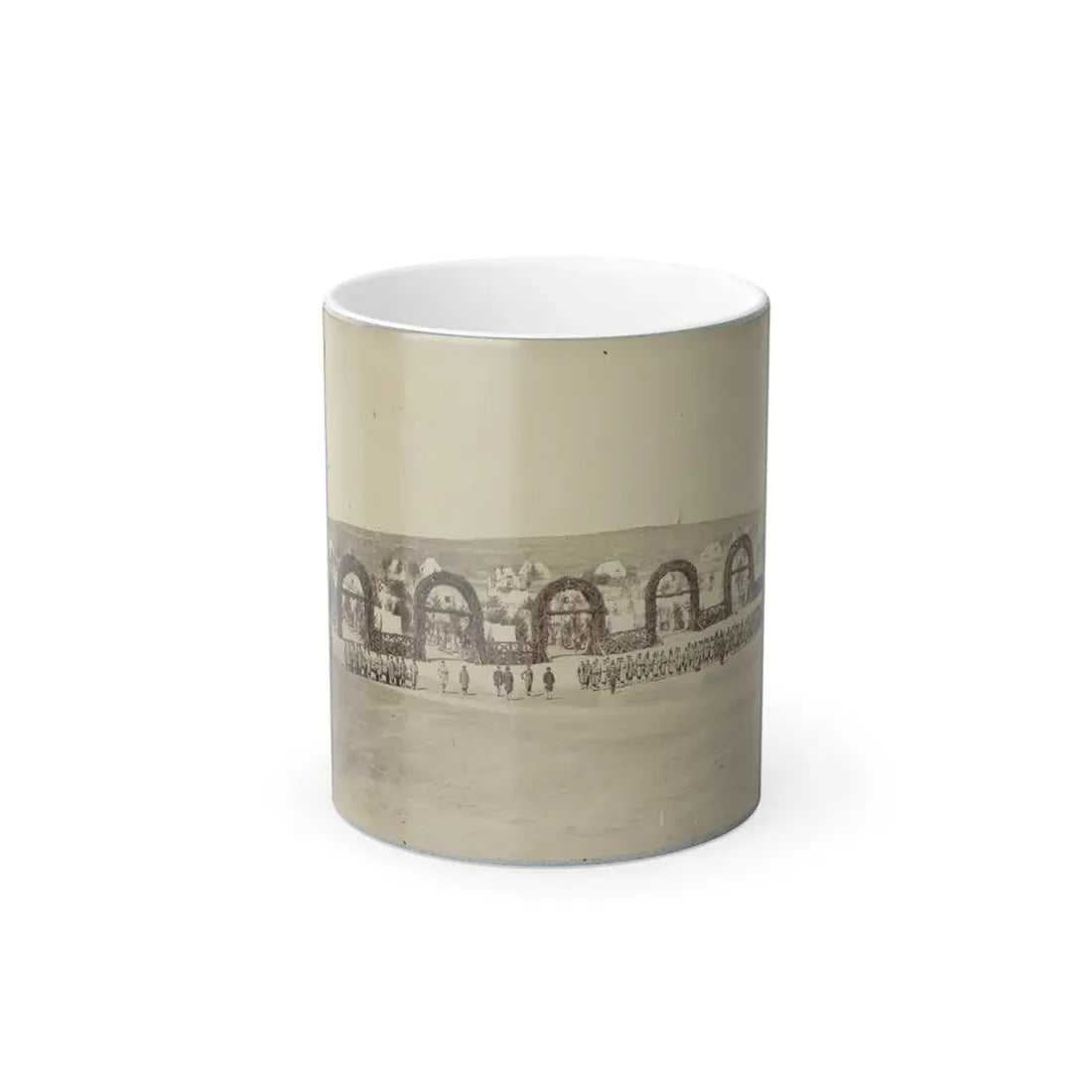 Troops in Formation at Camp of the 44Th New York Infantry Near Alexandria, Va. (U.S. Civil War) Color Changing Coffee Mug 11oz Default Title 11oz - Go Mug Yourself