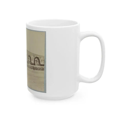 Troops In Formation At Camp Of The 44th New York Infantry Near Alexandria, Va. (U.S. Civil War) White Coffee Mug - Go Mug Yourself