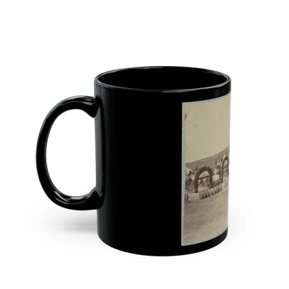 Troops In Formation At Camp Of The 44th New York Infantry Near Alexandria, Va. (U.S. Civil War) Black Coffee Mug-Go Mug Yourself