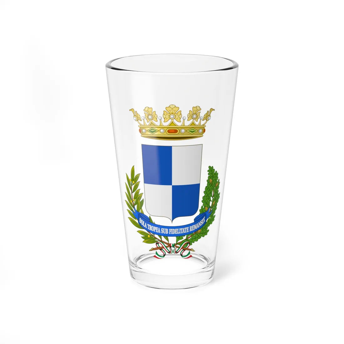 Tropea-Stemma (Italy) (Coat of Arms) Pint Glass 16oz 16oz - Go Mug Yourself