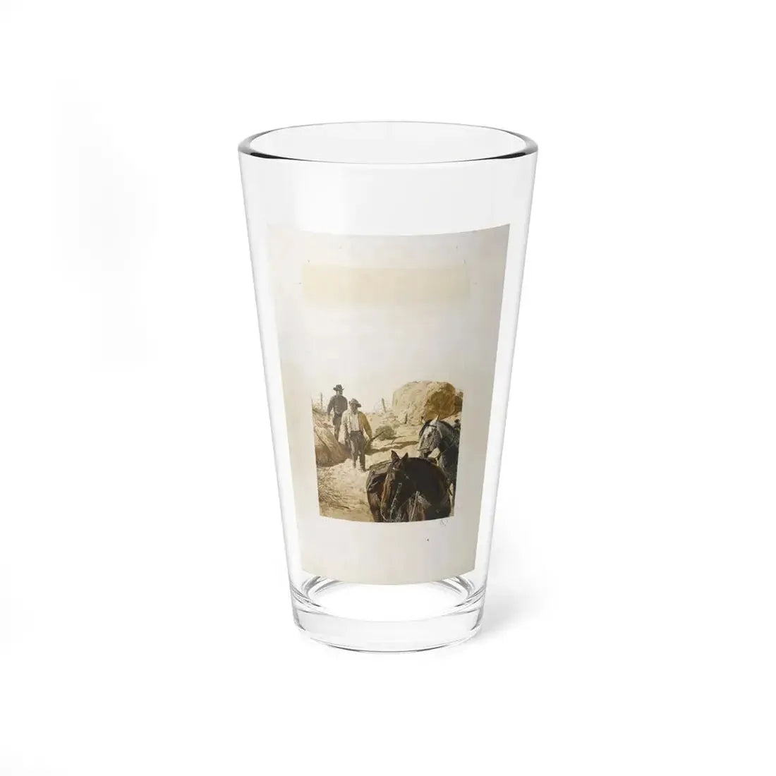 Trouble at Quinn's Crossing (Gunsmoke Western), paperback cover, 1971 - Pint Glass 16oz 16oz - Go Mug Yourself