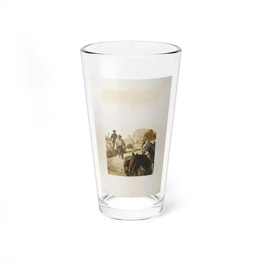 Trouble at Quinn's Crossing (Gunsmoke Western), paperback cover, 1971 - Pint Glass 16oz 16oz - Go Mug Yourself