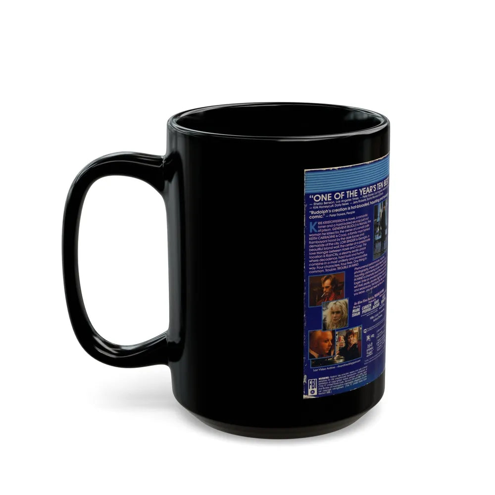 TROUBLE IN MIND (VHS COVER) - Black Coffee Mug-Go Mug Yourself