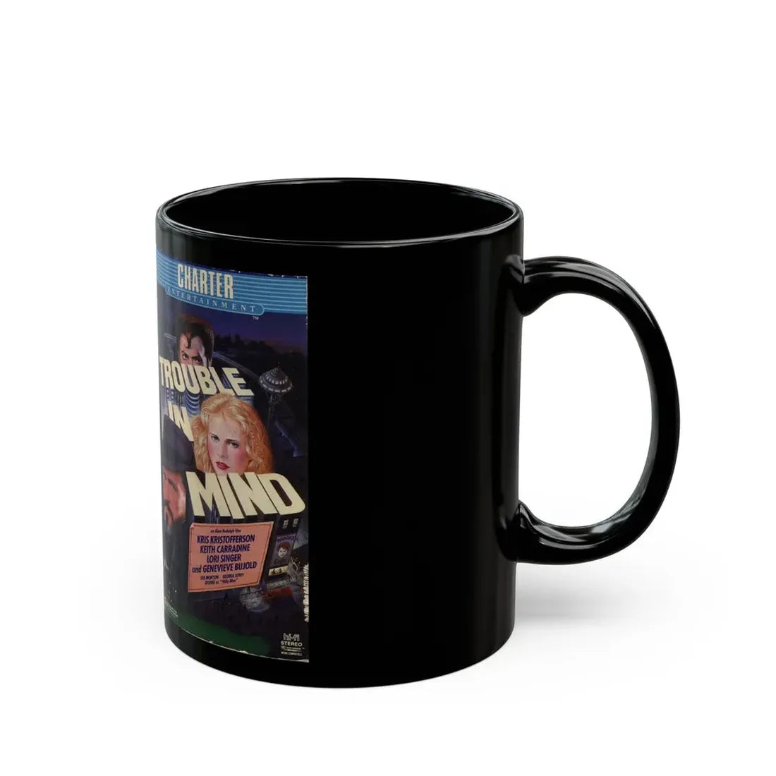TROUBLE IN MIND (VHS COVER) - Black Coffee Mug - Go Mug Yourself