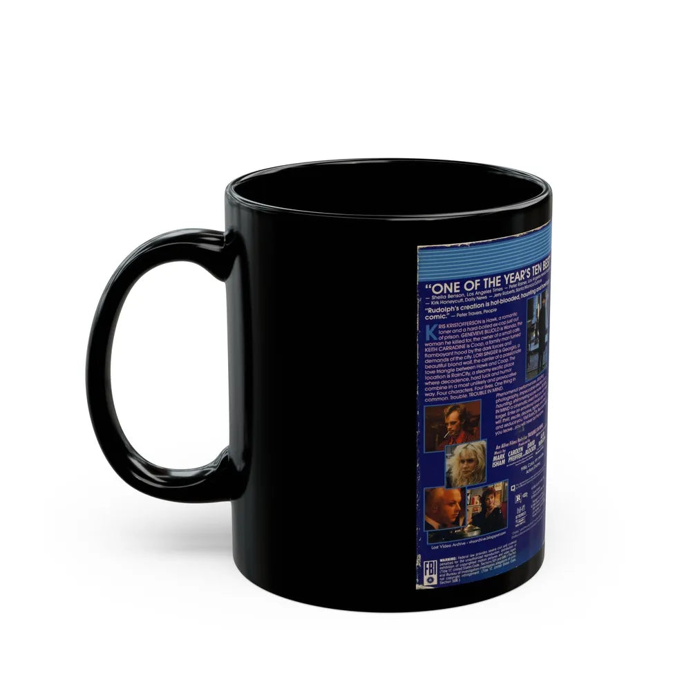 TROUBLE IN MIND (VHS COVER) - Black Coffee Mug-Go Mug Yourself