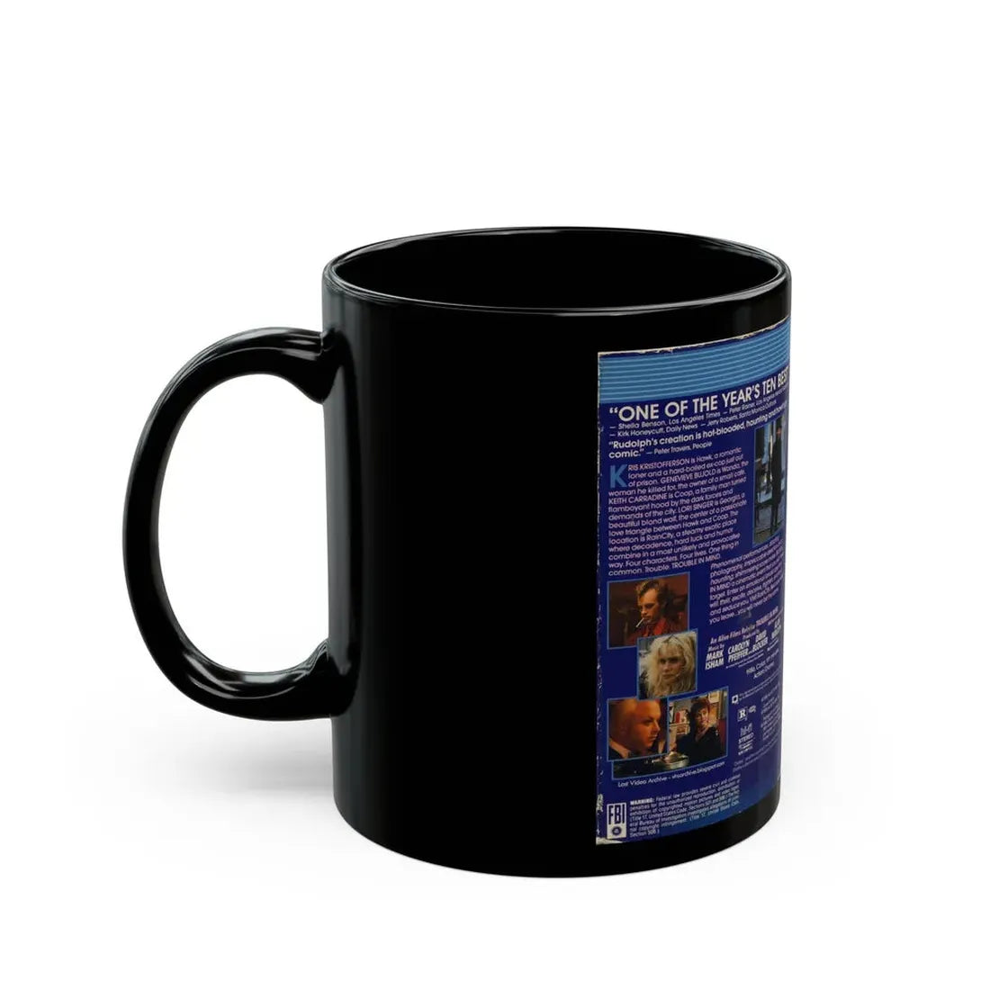 TROUBLE IN MIND (VHS COVER) - Black Coffee Mug - Go Mug Yourself