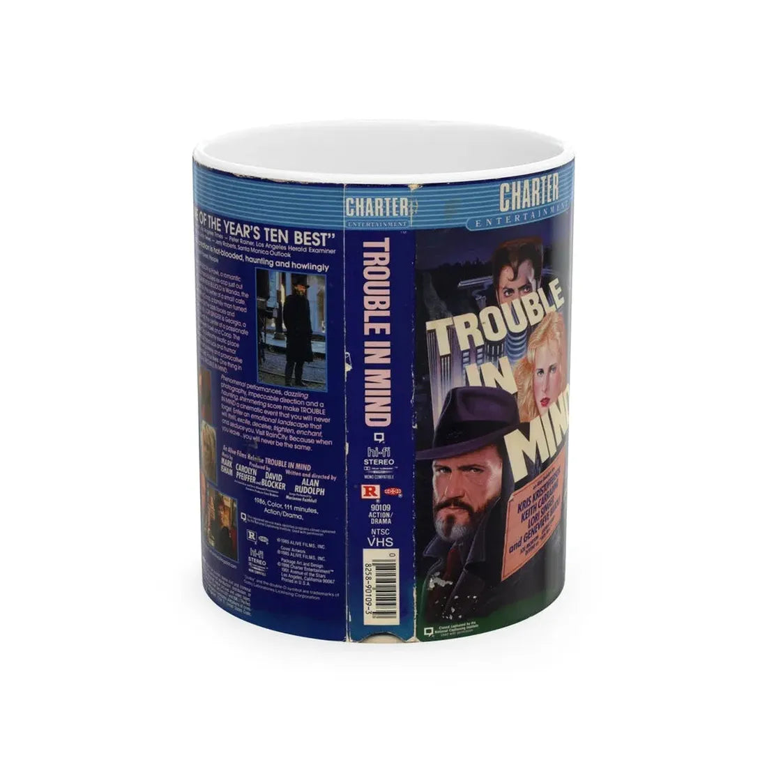 TROUBLE IN MIND (VHS COVER) - White Coffee Mug 11oz - Go Mug Yourself