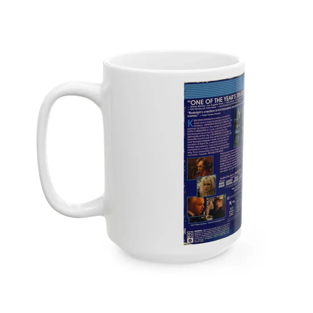TROUBLE IN MIND (VHS COVER) - White Coffee Mug - Go Mug Yourself