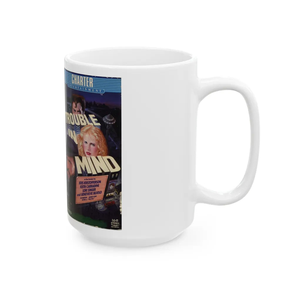 TROUBLE IN MIND (VHS COVER) - White Coffee Mug-Go Mug Yourself