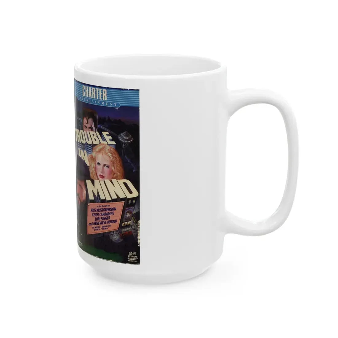 TROUBLE IN MIND (VHS COVER) - White Coffee Mug - Go Mug Yourself
