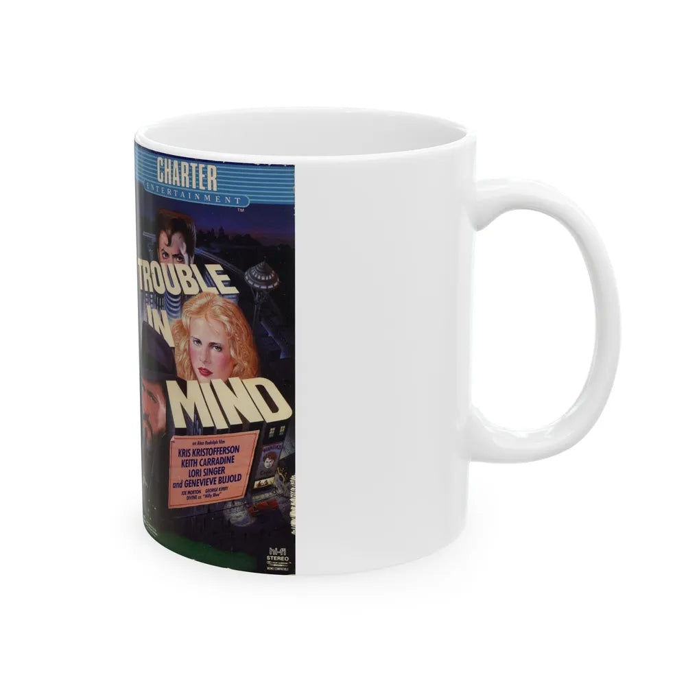 TROUBLE IN MIND (VHS COVER) - White Coffee Mug-Go Mug Yourself