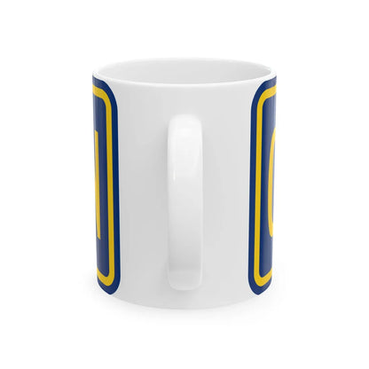 Truck plate county es (Puerto Rico) (Road Sign) White Coffee Mug - Go Mug Yourself