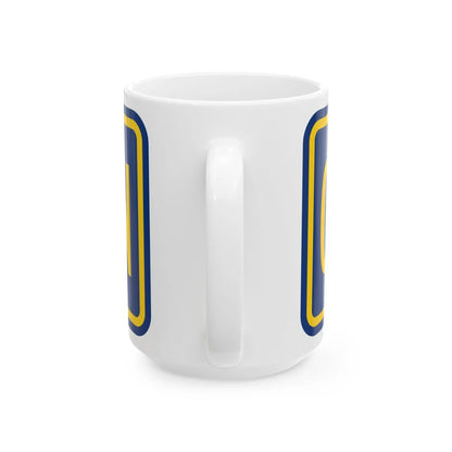 Truck plate county es (Puerto Rico) (Road Sign) White Coffee Mug - Go Mug Yourself
