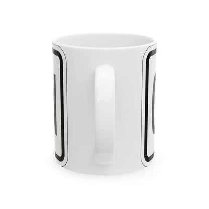 Truck plate es (Puerto Rico) (Road Sign) White Coffee Mug - Go Mug Yourself
