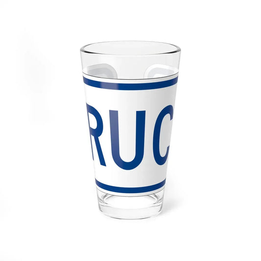 Truck plate South Carolina (South Carolina) (Road Sign) Pint Glass 16oz 16oz - Go Mug Yourself