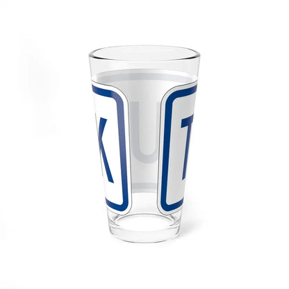 Truck plate South Carolina (South Carolina) (Road Sign) Pint Glass 16oz - Go Mug Yourself