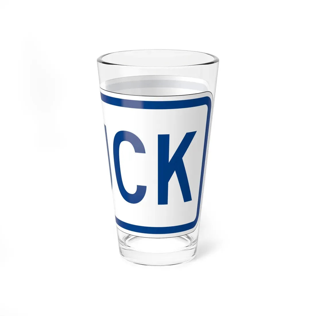 Truck plate South Carolina (South Carolina) (Road Sign) Pint Glass 16oz - Go Mug Yourself