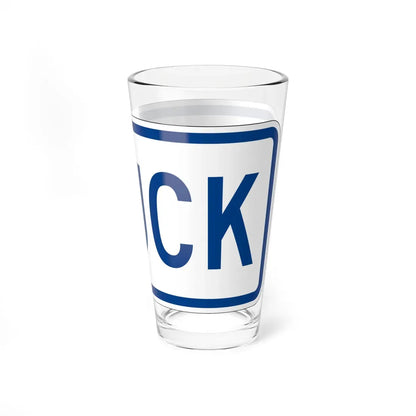 Truck plate South Carolina (South Carolina) (Road Sign) Pint Glass 16oz - Go Mug Yourself