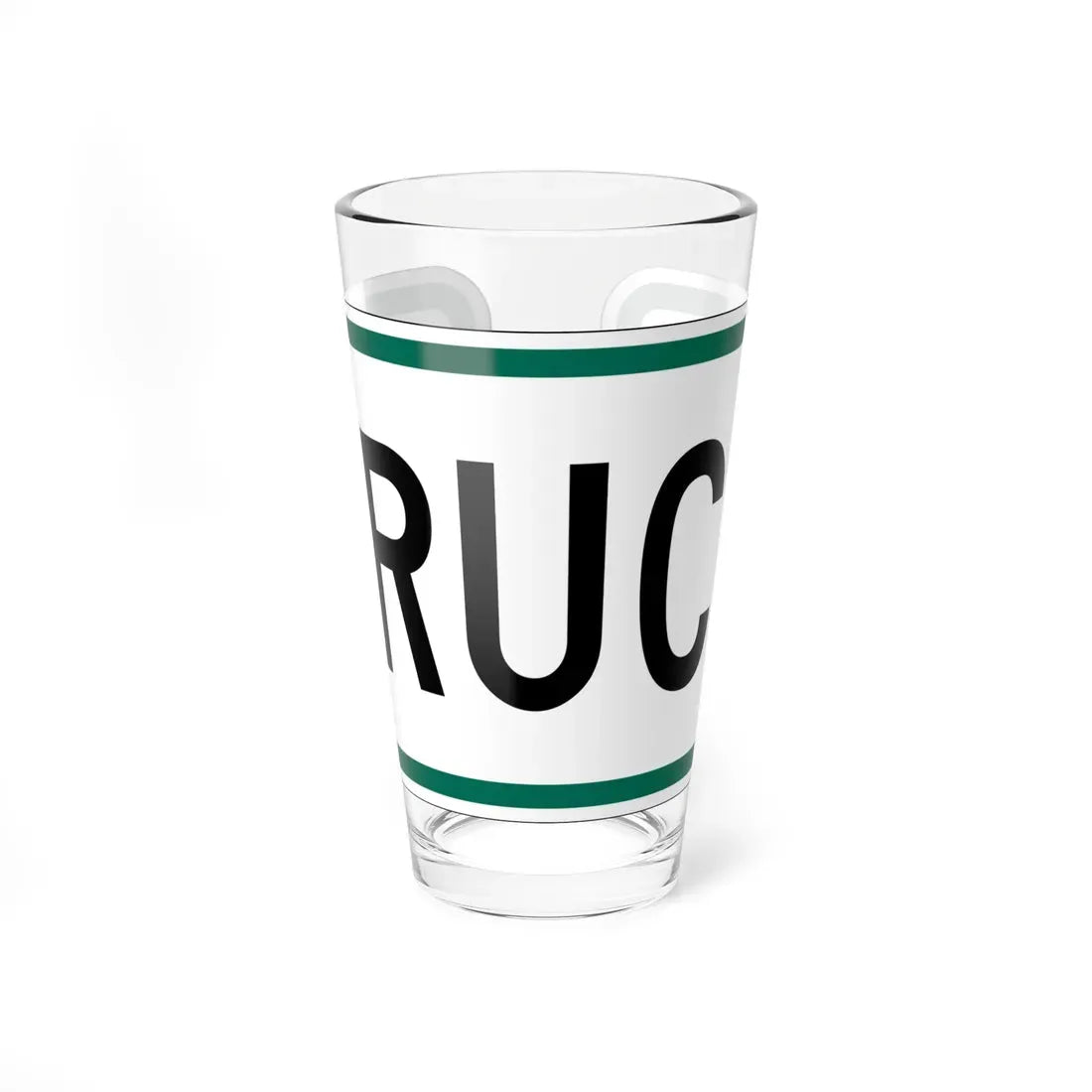 Truck plate South Dakota (South Dakota) (Road Sign) Pint Glass 16oz 16oz - Go Mug Yourself