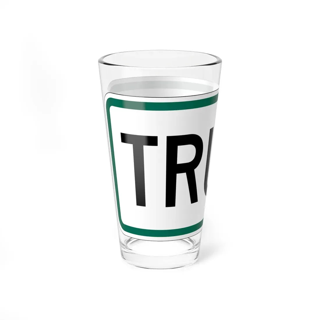 Truck plate South Dakota (South Dakota) (Road Sign) Pint Glass 16oz - Go Mug Yourself