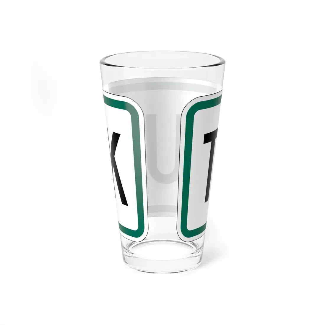 Truck plate South Dakota (South Dakota) (Road Sign) Pint Glass 16oz - Go Mug Yourself