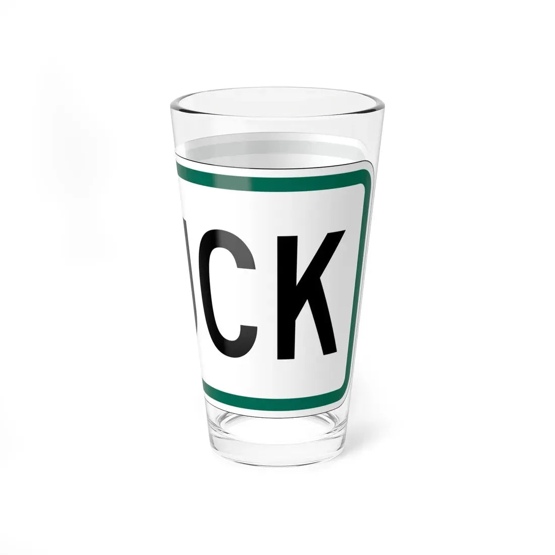 Truck plate South Dakota (South Dakota) (Road Sign) Pint Glass 16oz - Go Mug Yourself