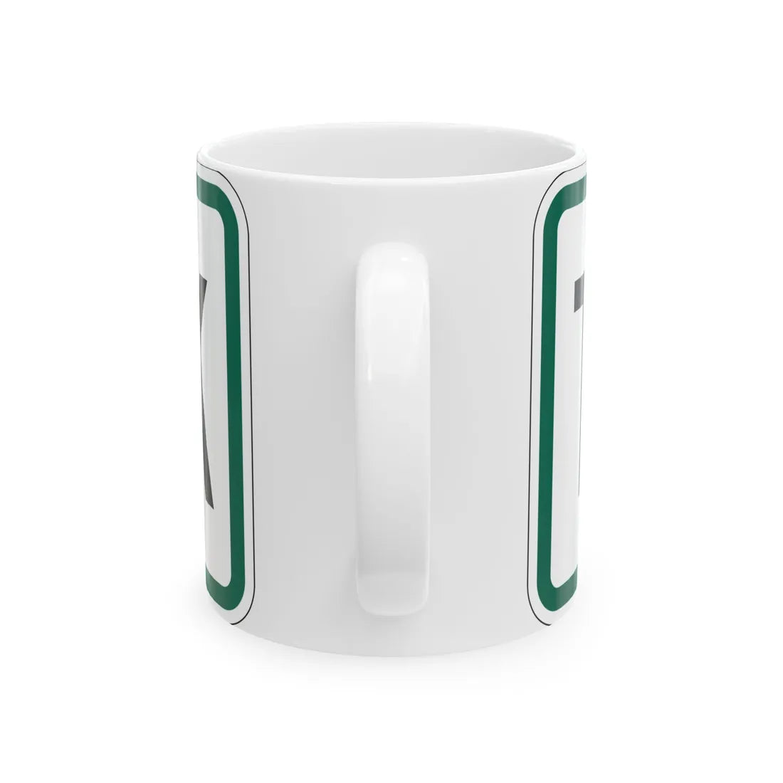Truck plate South Dakota (South Dakota) (Road Sign) White Coffee Mug - Go Mug Yourself