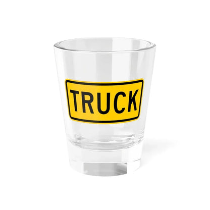 Truck plate Wyoming (Wyoming) (Road Sign) Shot Glass 1.5oz 1.5oz - Go Mug Yourself