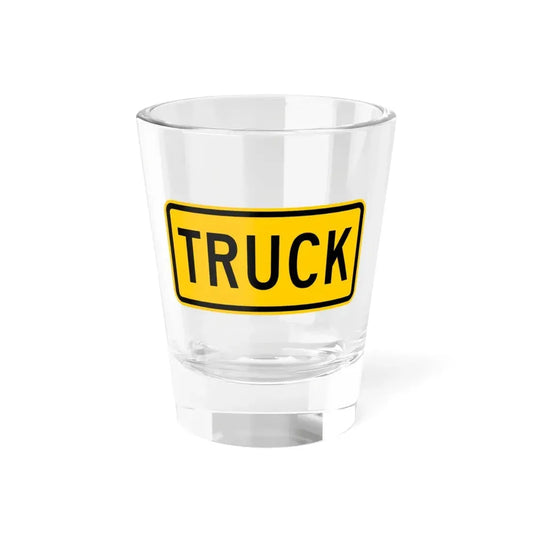 Truck plate Wyoming (Wyoming) (Road Sign) Shot Glass 1.5oz 1.5oz - Go Mug Yourself