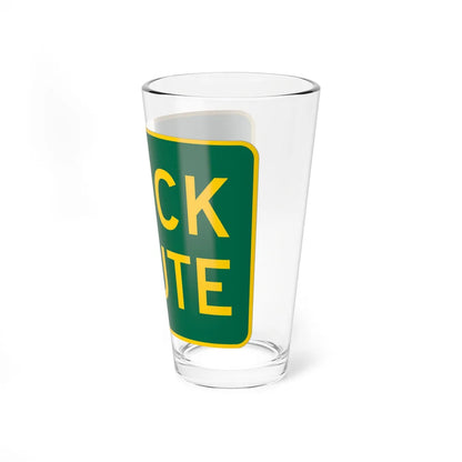 Truck Route plate GSP (New Jersey) (Road Sign) Pint Glass 16oz - Go Mug Yourself
