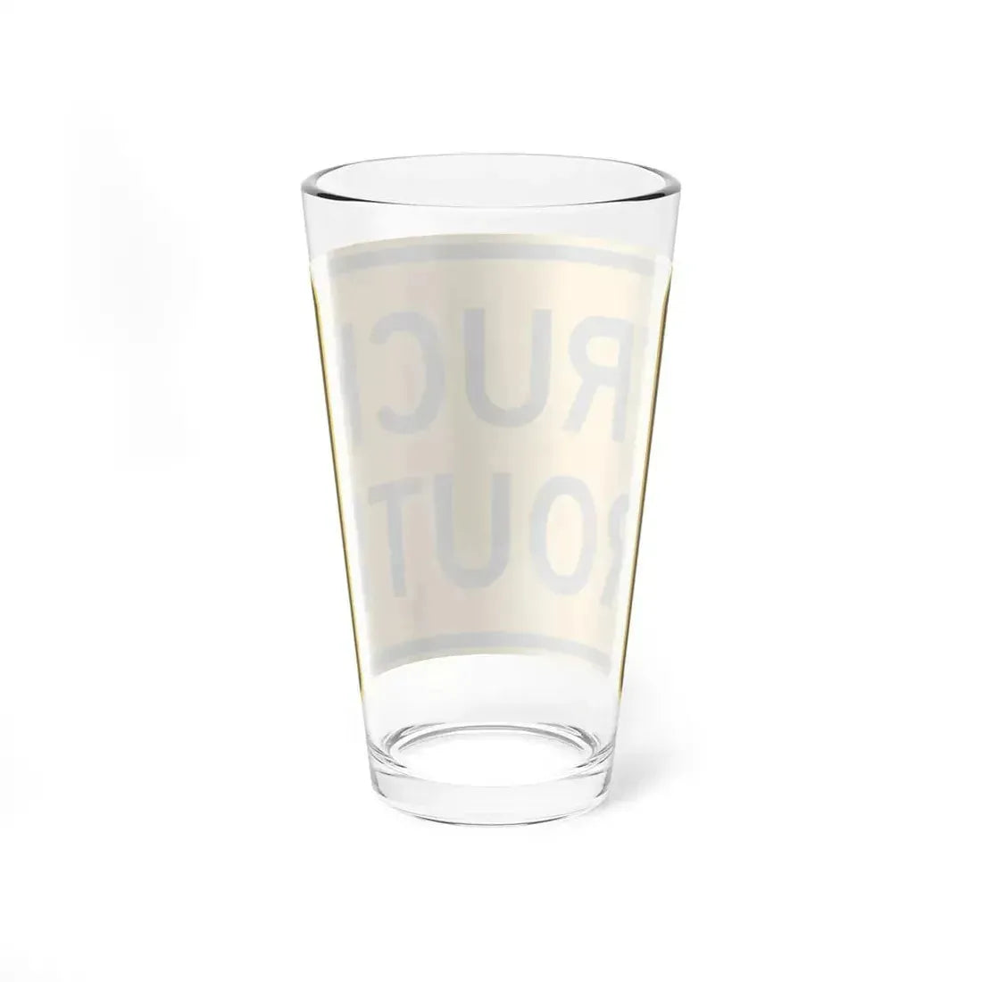 Truck Route plate Wyoming (Wyoming) (Road Sign) Pint Glass 16oz - Go Mug Yourself