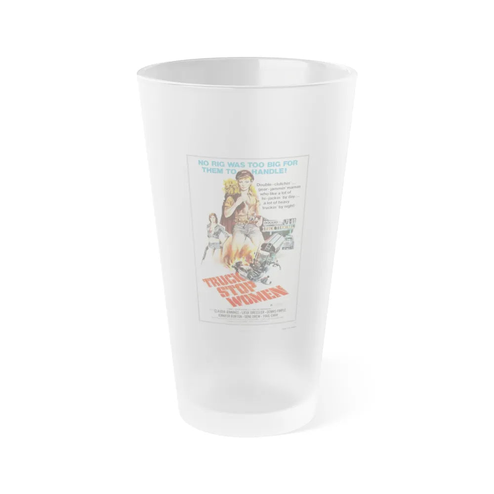 TRUCK STOP WOMEN 1974 Movie Poster - Frosted Pint Glass 16oz-Go Mug Yourself