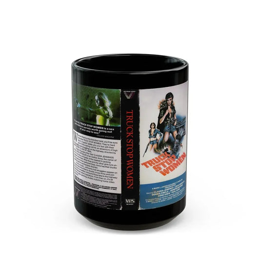 TRUCK STOP WOMEN (VHS COVER) - Black Coffee Mug 15oz - Go Mug Yourself