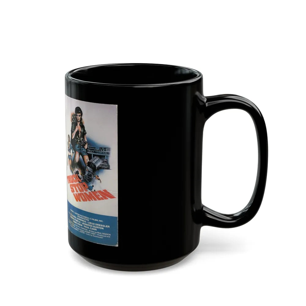 TRUCK STOP WOMEN (VHS COVER) - Black Coffee Mug-Go Mug Yourself