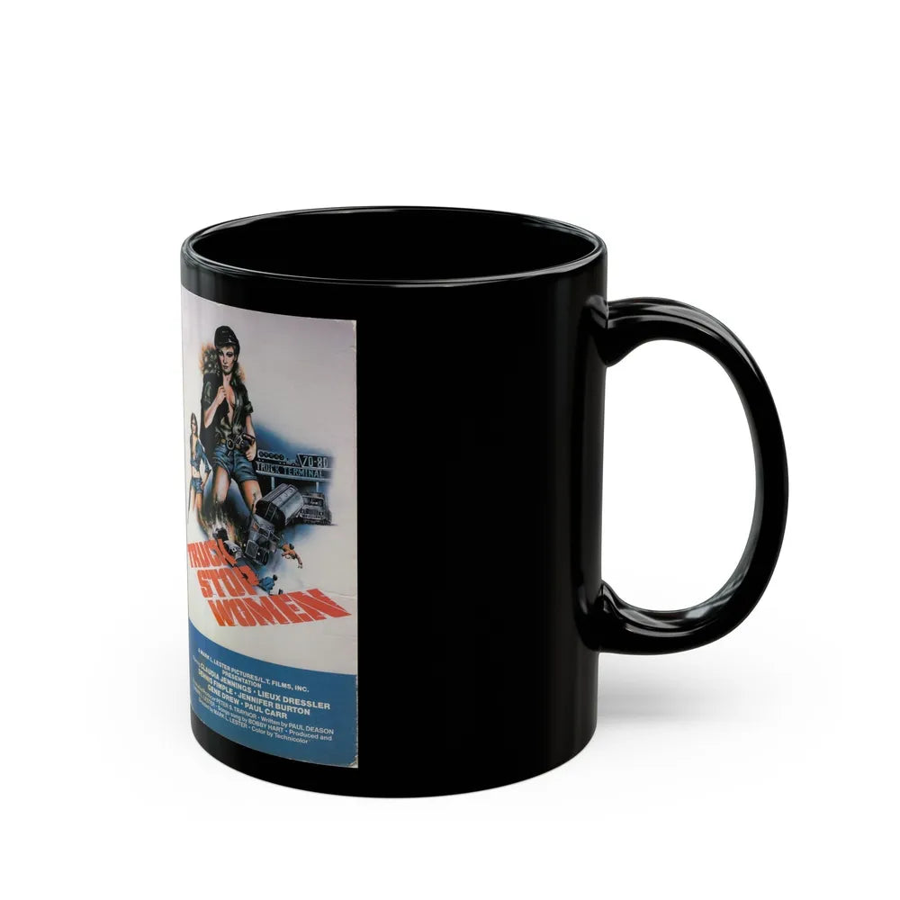 TRUCK STOP WOMEN (VHS COVER) - Black Coffee Mug-Go Mug Yourself