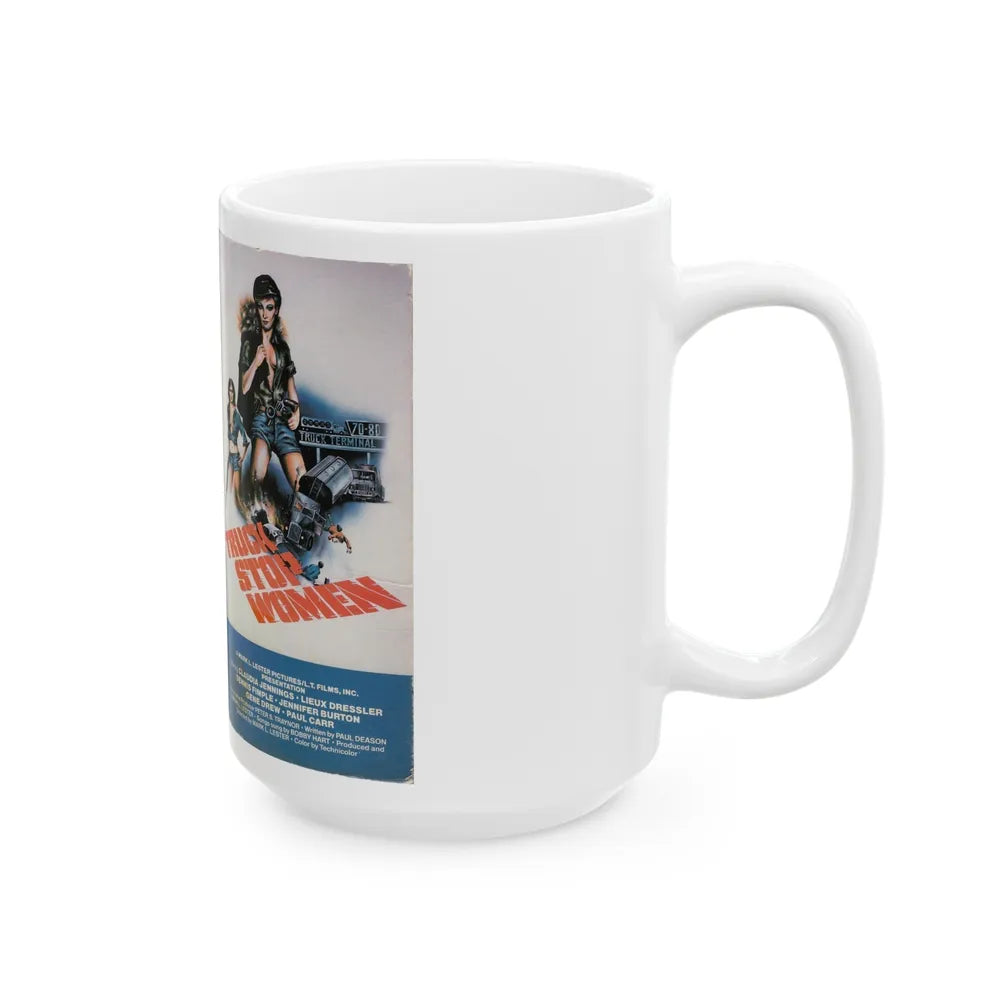 TRUCK STOP WOMEN (VHS COVER) - White Coffee Mug-Go Mug Yourself